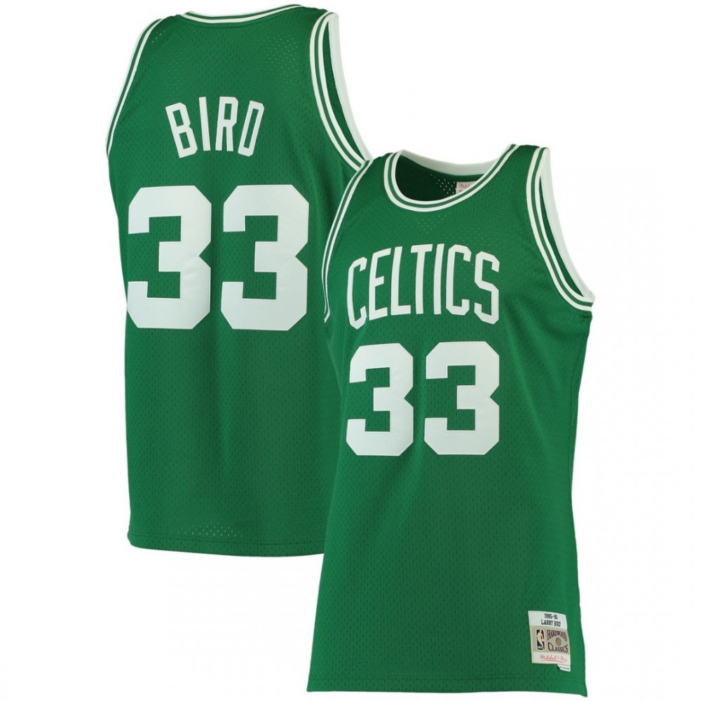 Larry Bird Boston Celtics Throwback 1985-86 Hardwood Classics Jersey - Kelly Green-Pro Kit Vault | Brand New 26/27 Sports Jerseys